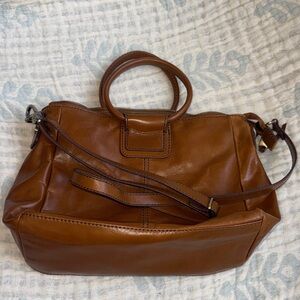 HOBO Rich Tan Leather Satchel